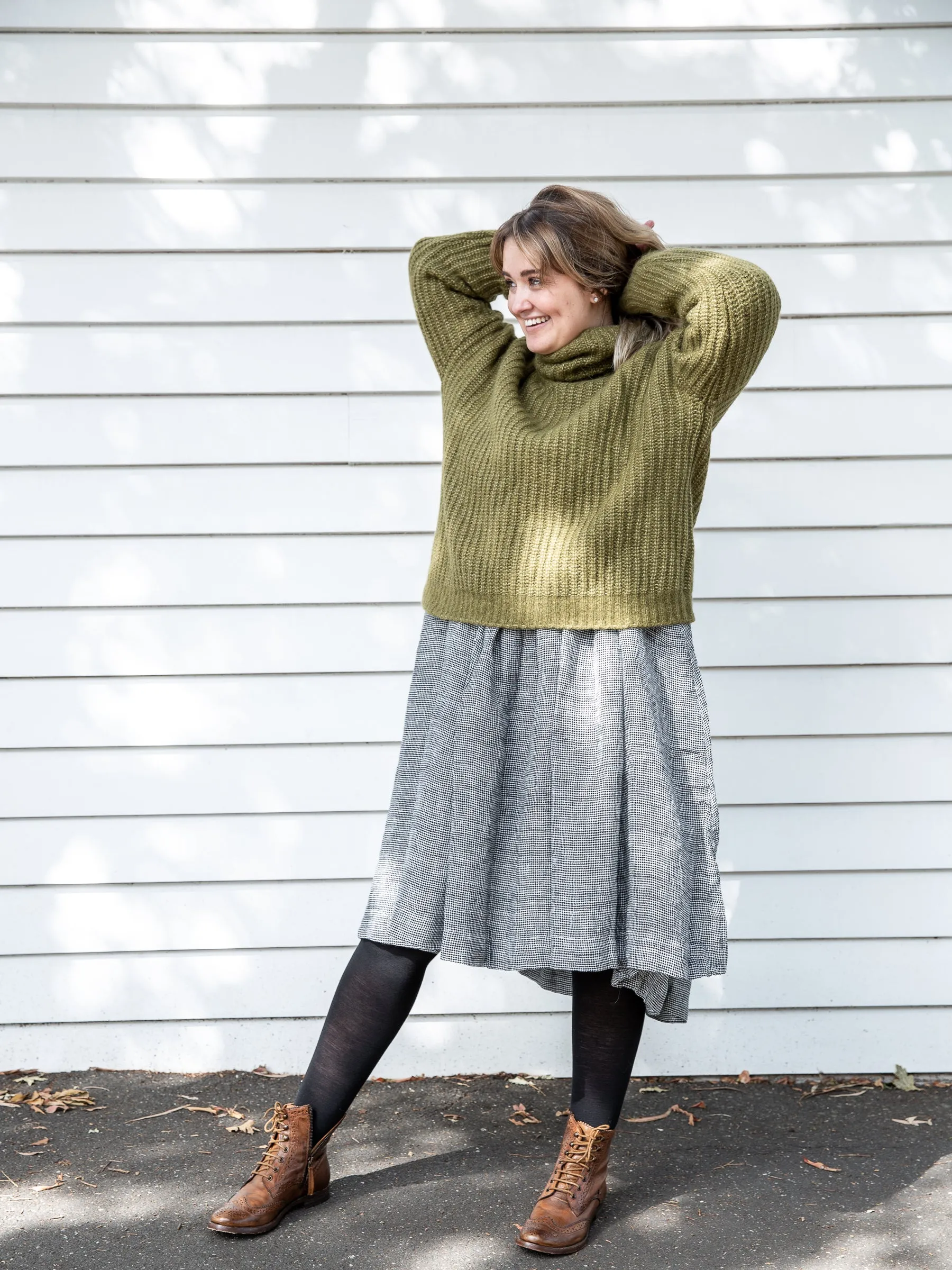 Fisherman ~ Boxy Ribbed Polo Jumper