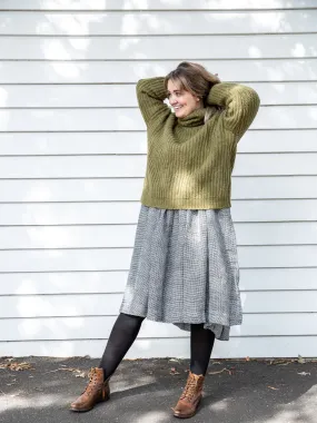 Fisherman ~ Boxy Ribbed Polo Jumper