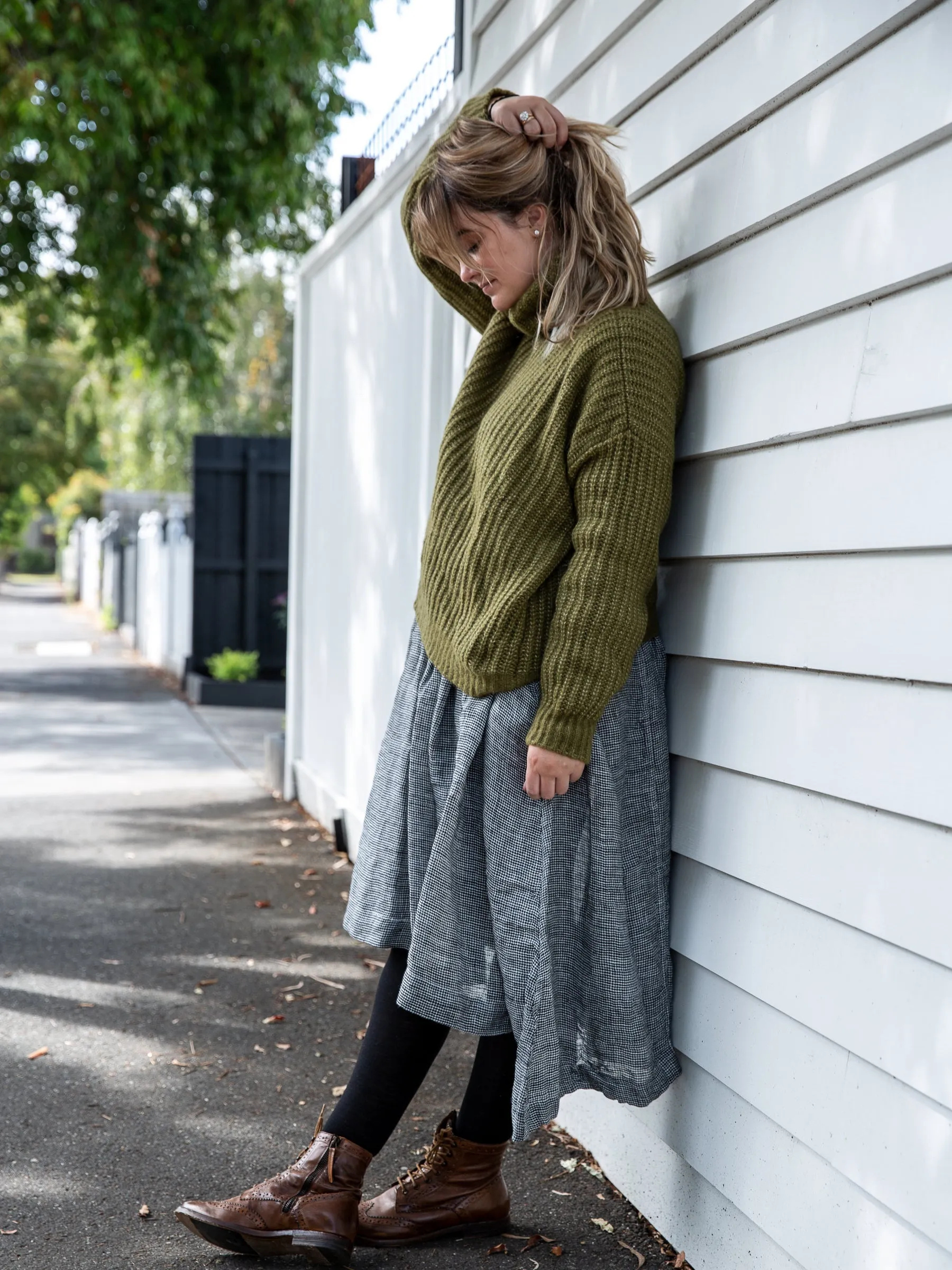 Fisherman ~ Boxy Ribbed Polo Jumper