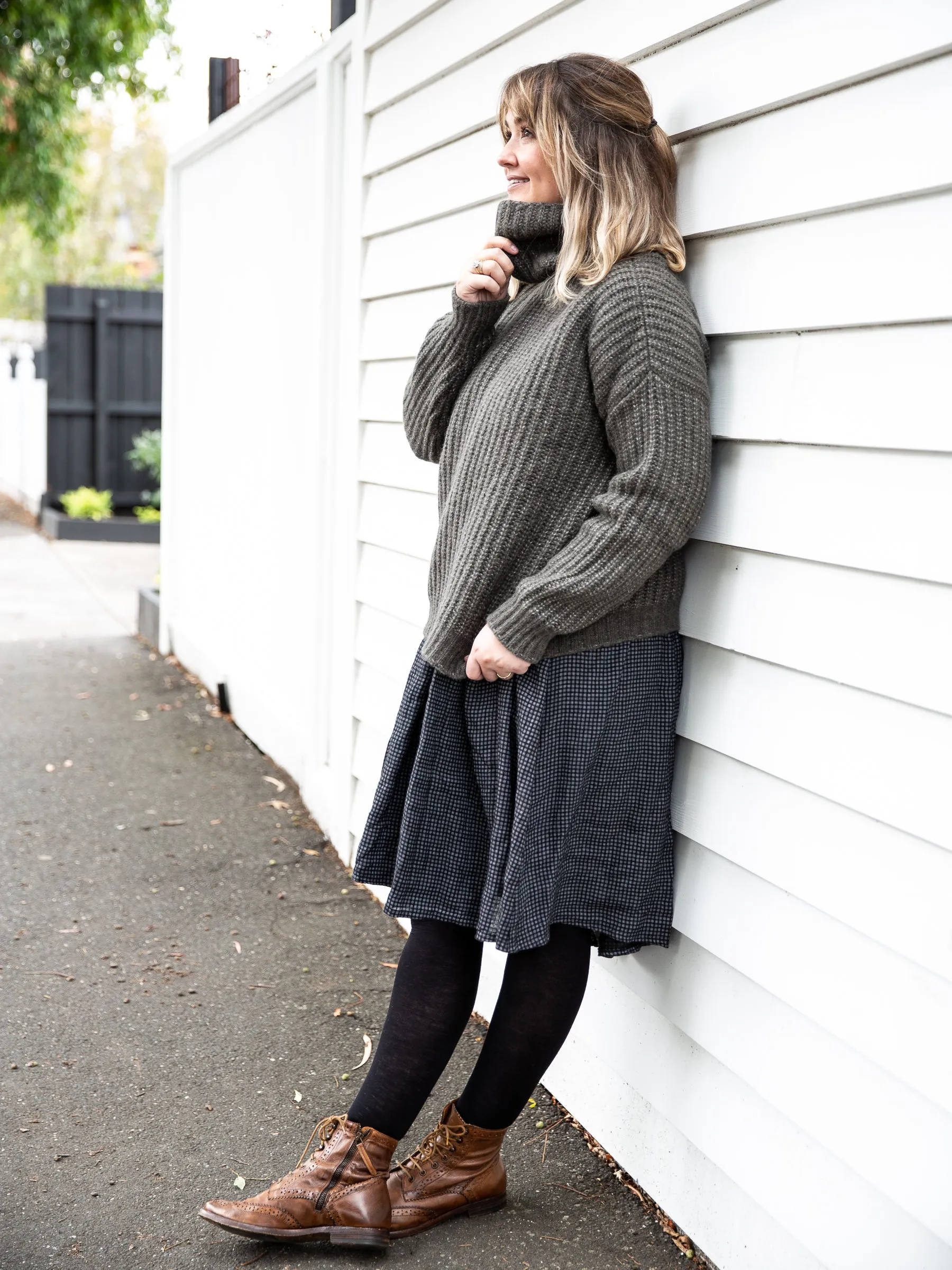 Fisherman ~ Boxy Ribbed Polo Jumper