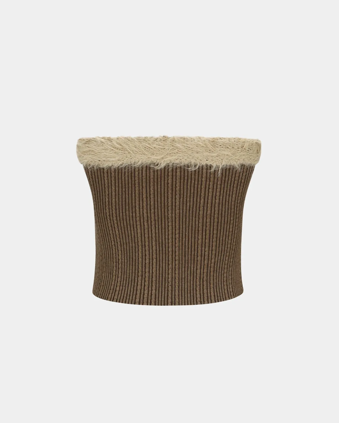HAIRY KNIT TOP atb1211w(BROWN)