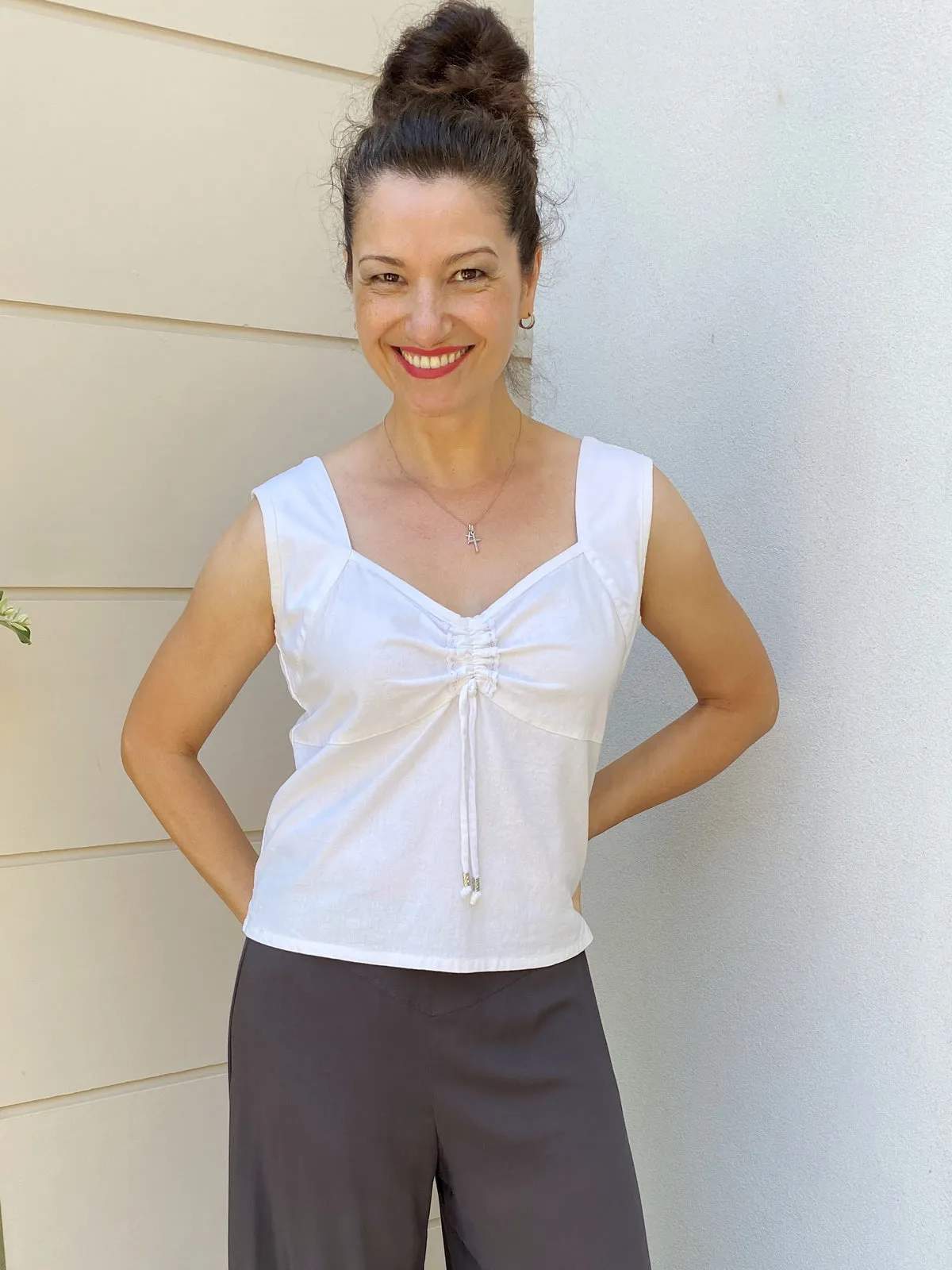 Hanah Top White Sizes S and XL only