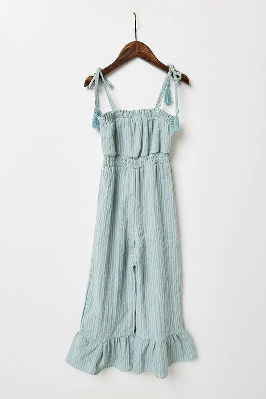 Hayden Los Angeles - Dobby Smock Waist Jumper in mint