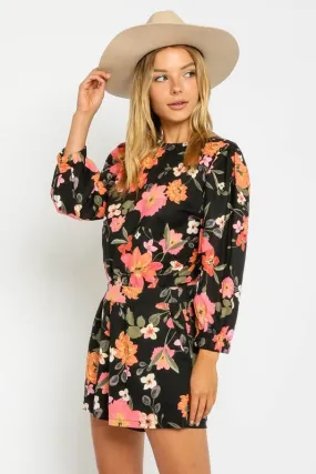 Hibiscus Open Back Romper