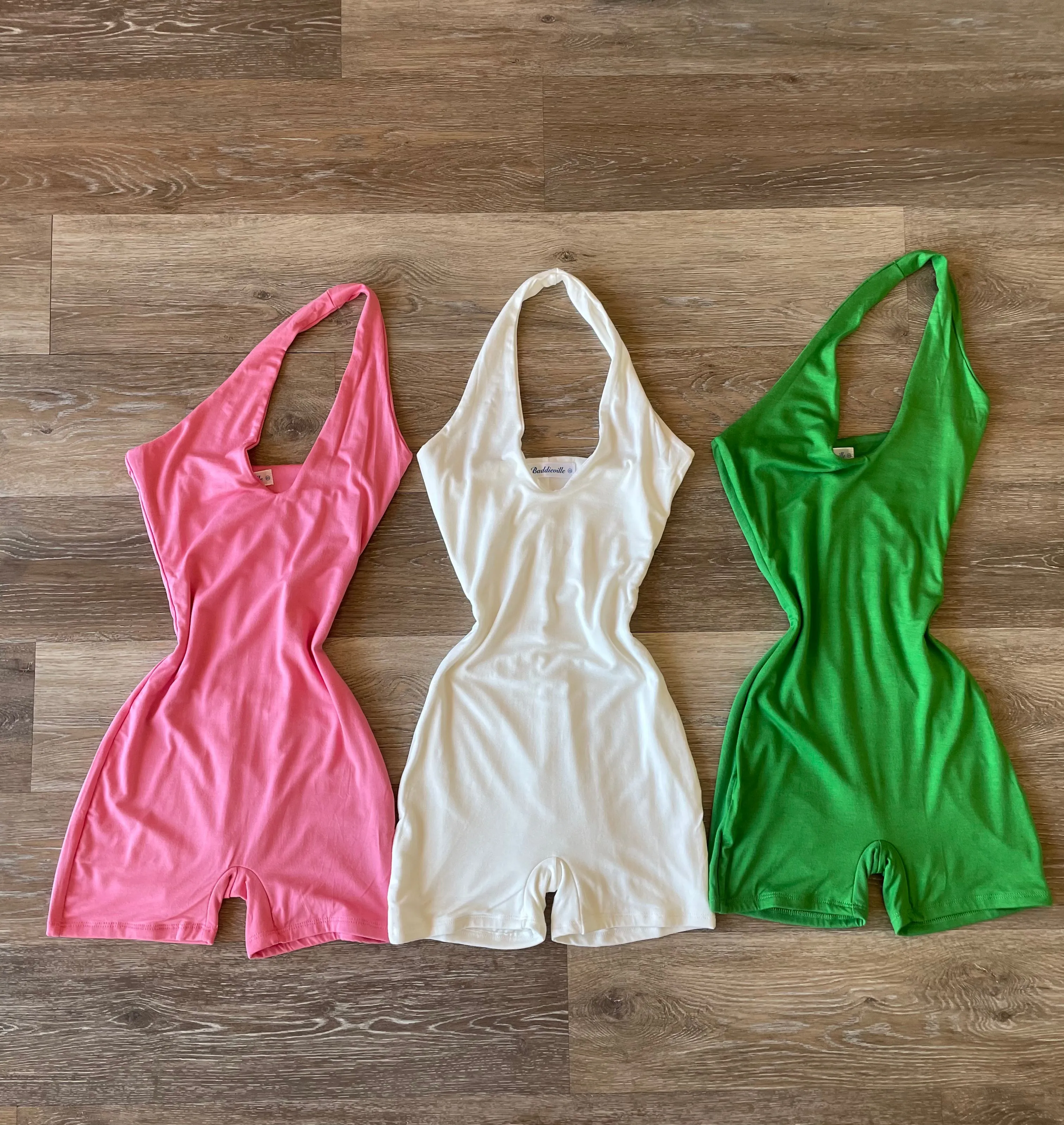 Holly Halter Romper (Rose)