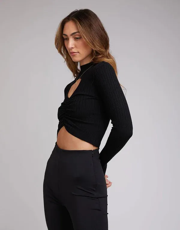 Jade L/s Top Black