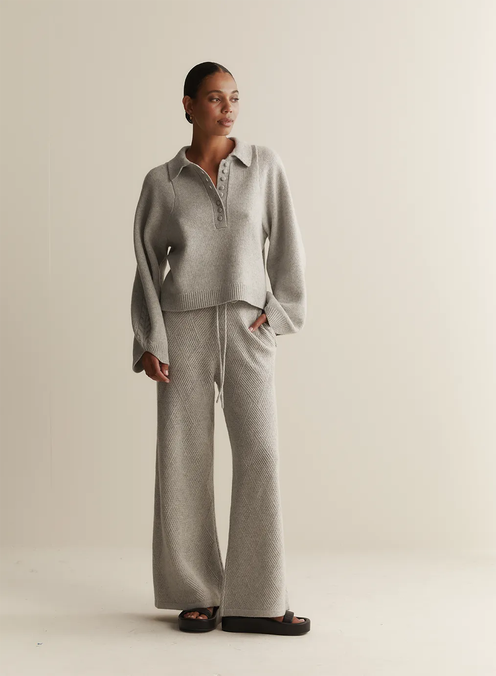 Jenny Wool Knit | Grey Marle | Restock