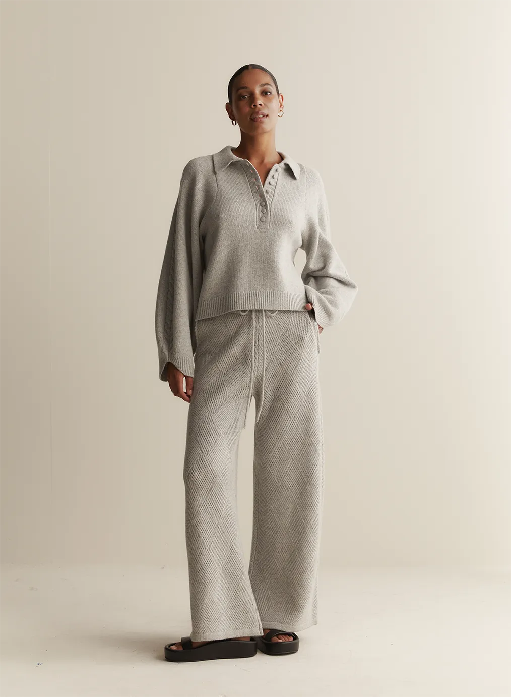 Jenny Wool Knit | Grey Marle | Restock