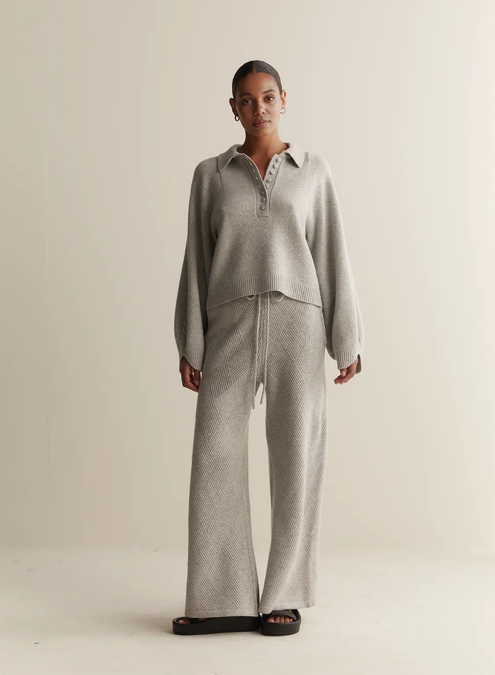 Jenny Wool Knit | Grey Marle | Restock