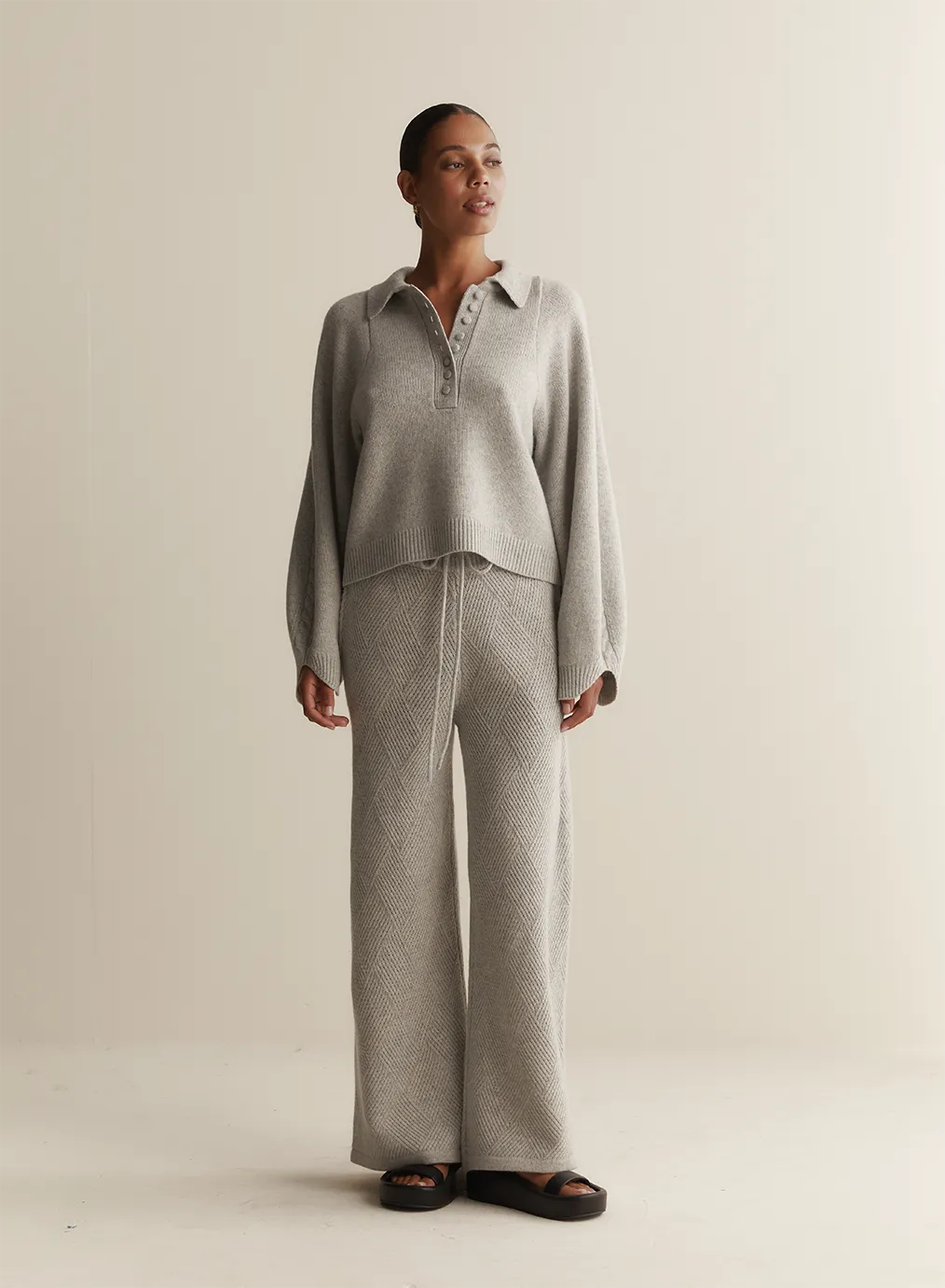 Jenny Wool Knit | Grey Marle | Restock