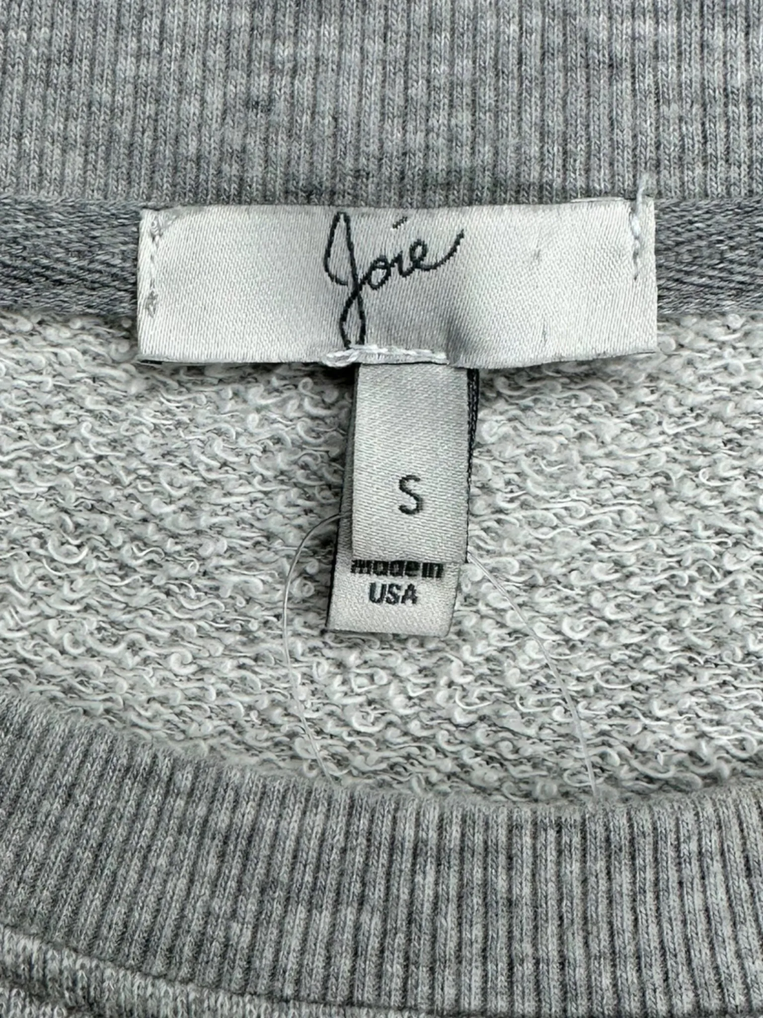 joie Gray Ruffle Knit Top Size S