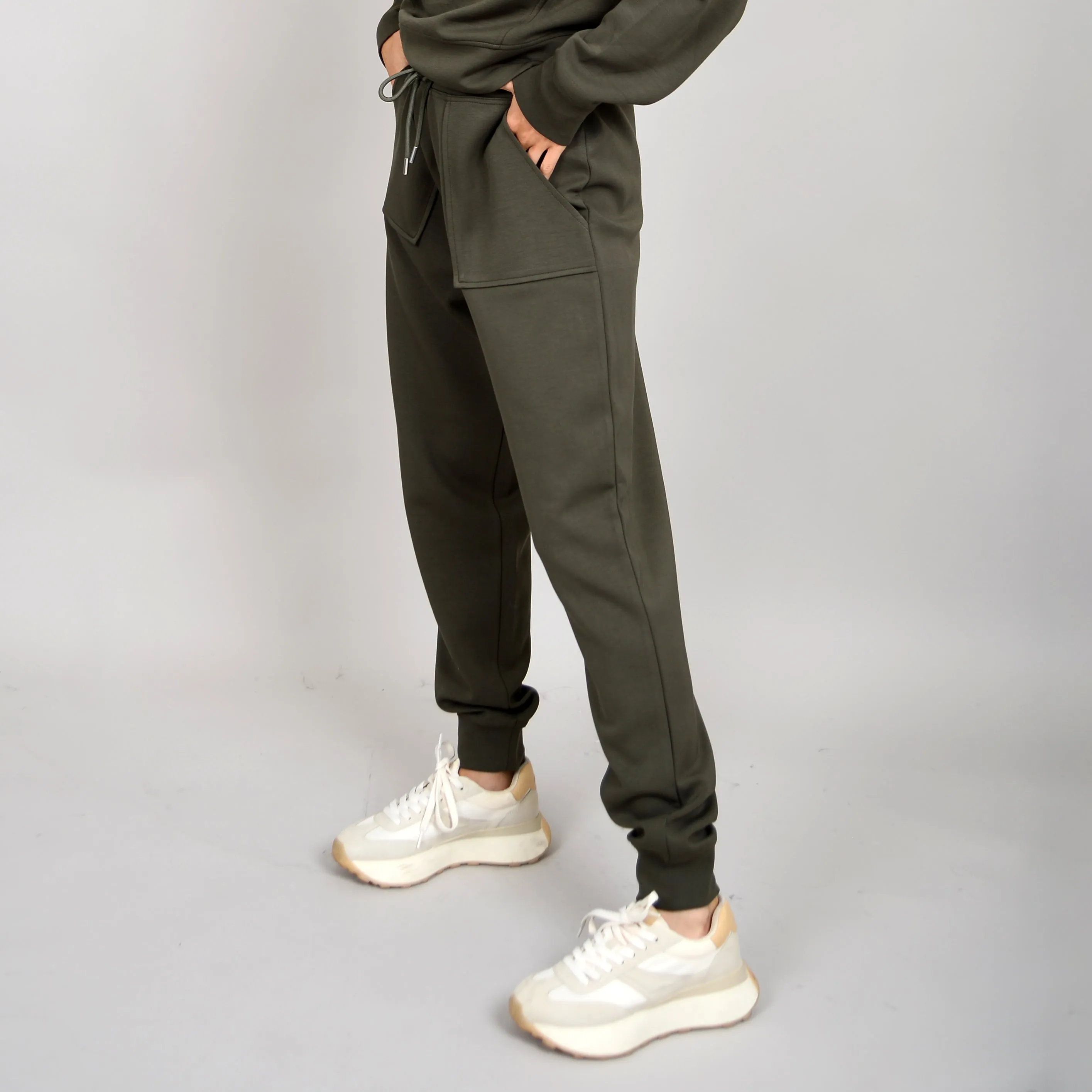 JOSELLE KNIT JOGGER - OLIVE NIGHT