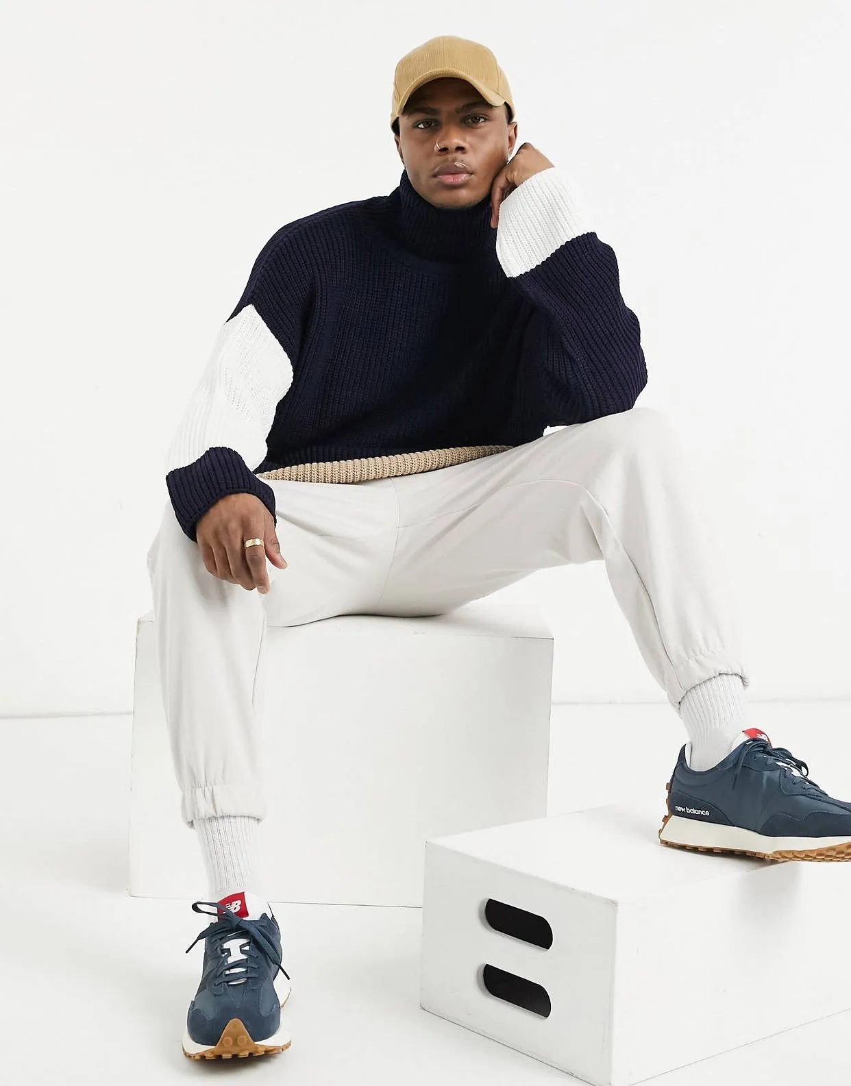 Jumper oversized in navy