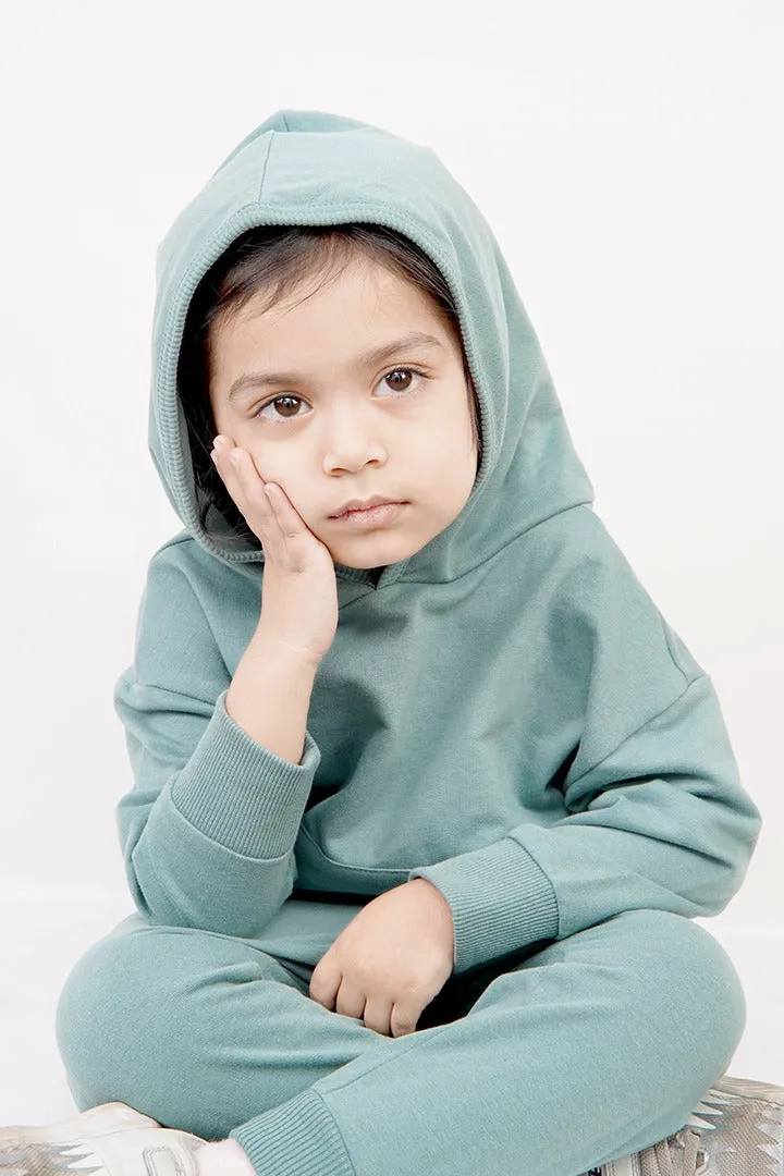 KIDS HOOD SET BASIC GREEN