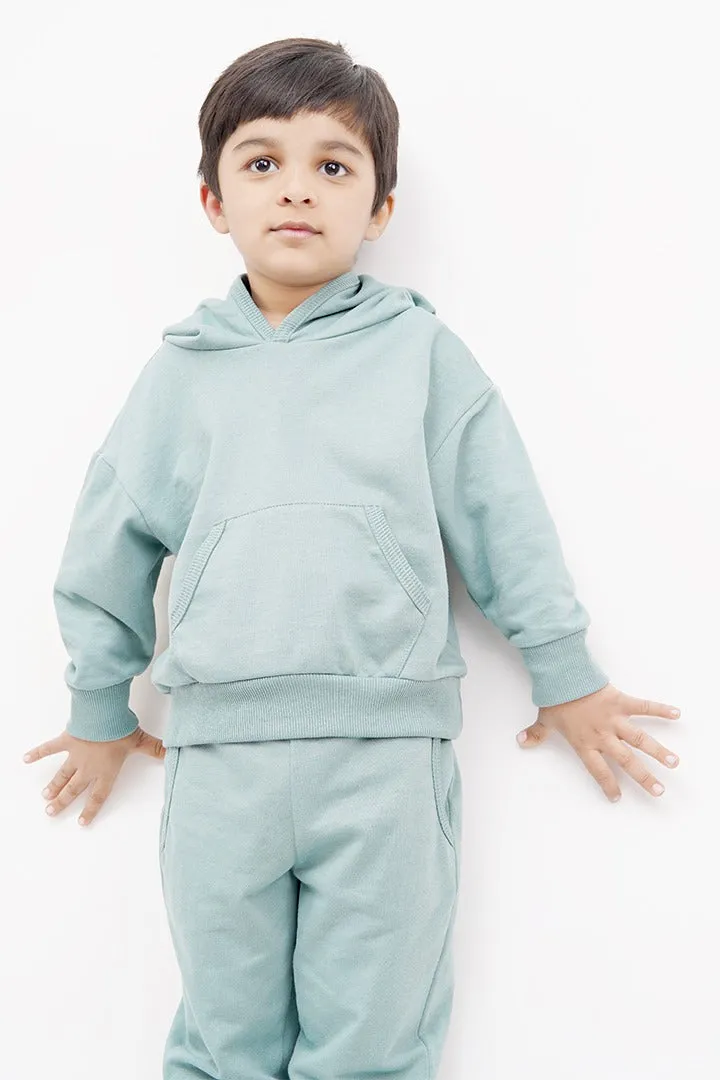 KIDS HOOD SET BASIC GREEN