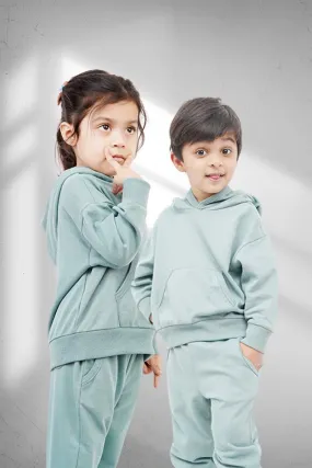 KIDS HOOD SET BASIC GREEN