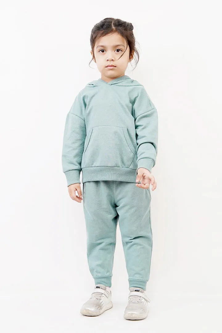 KIDS HOOD SET BASIC GREEN