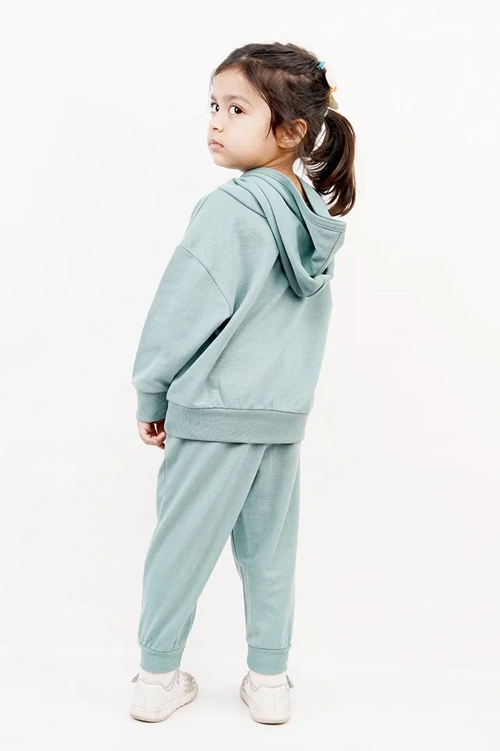 KIDS HOOD SET BASIC GREEN