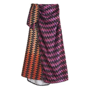 Knotted Applique Midi Dress