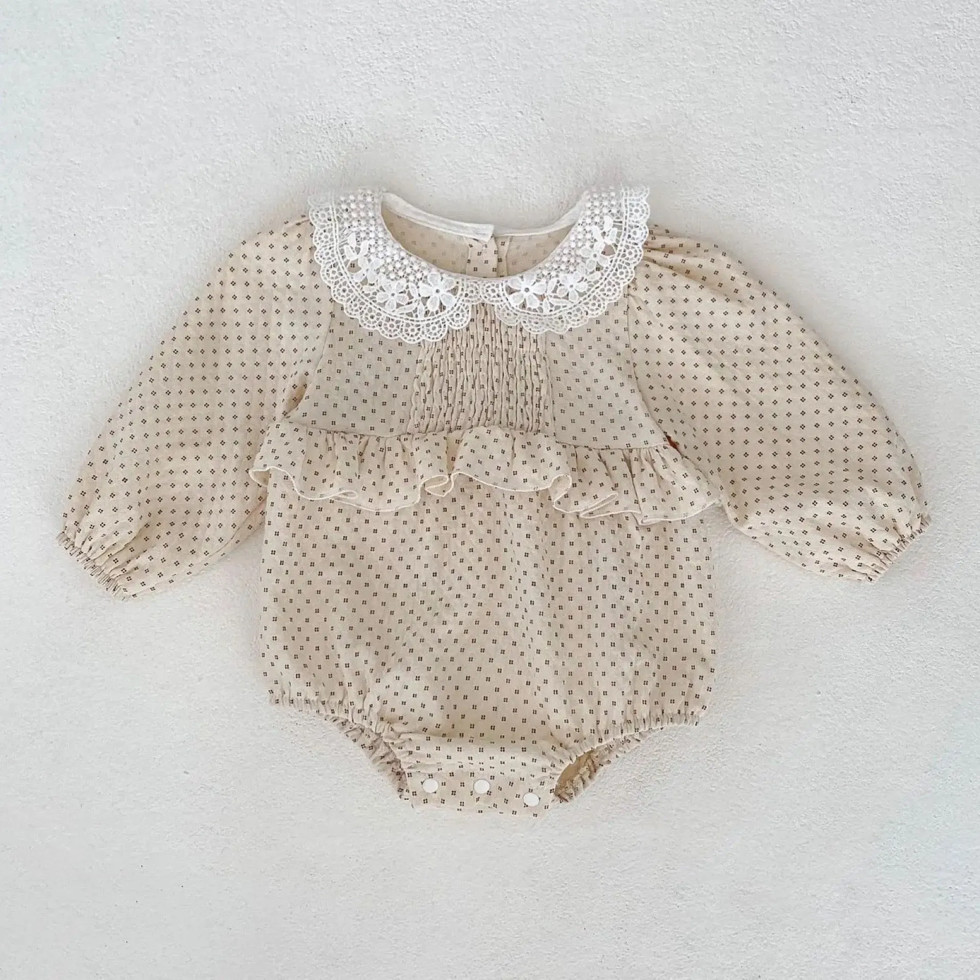 Lace Peplum Romper