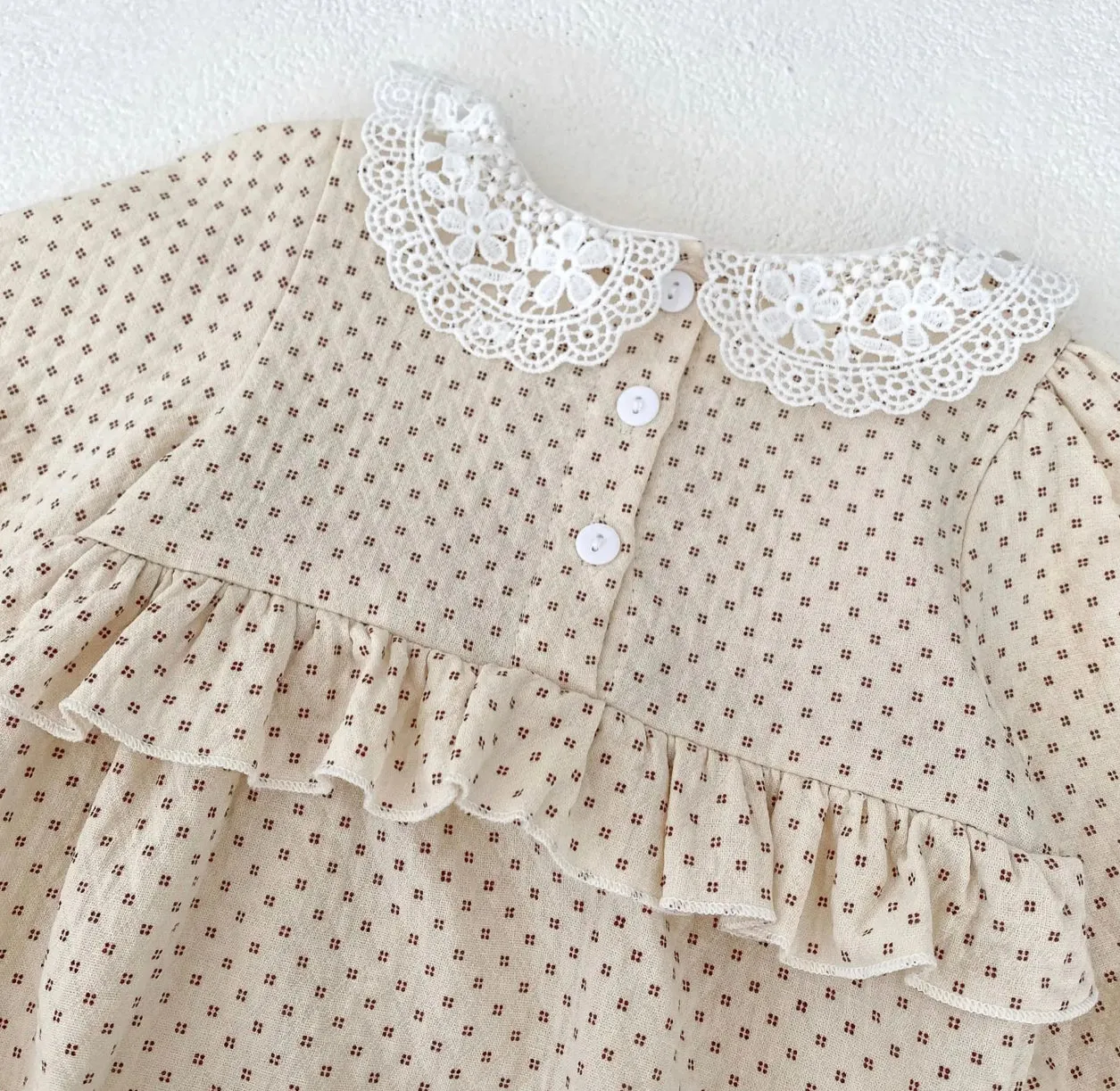 Lace Peplum Romper