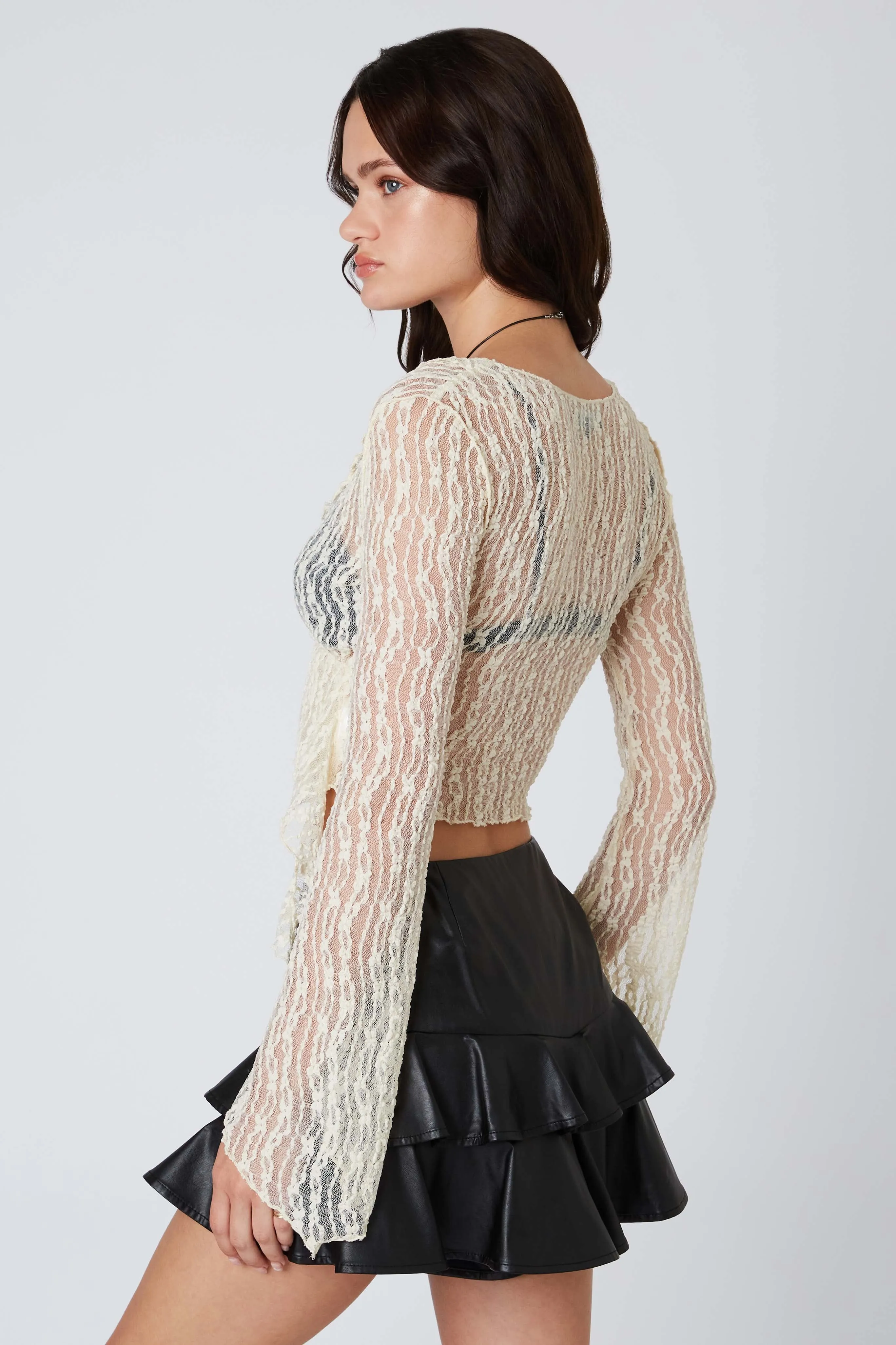 Lace Wrap Top