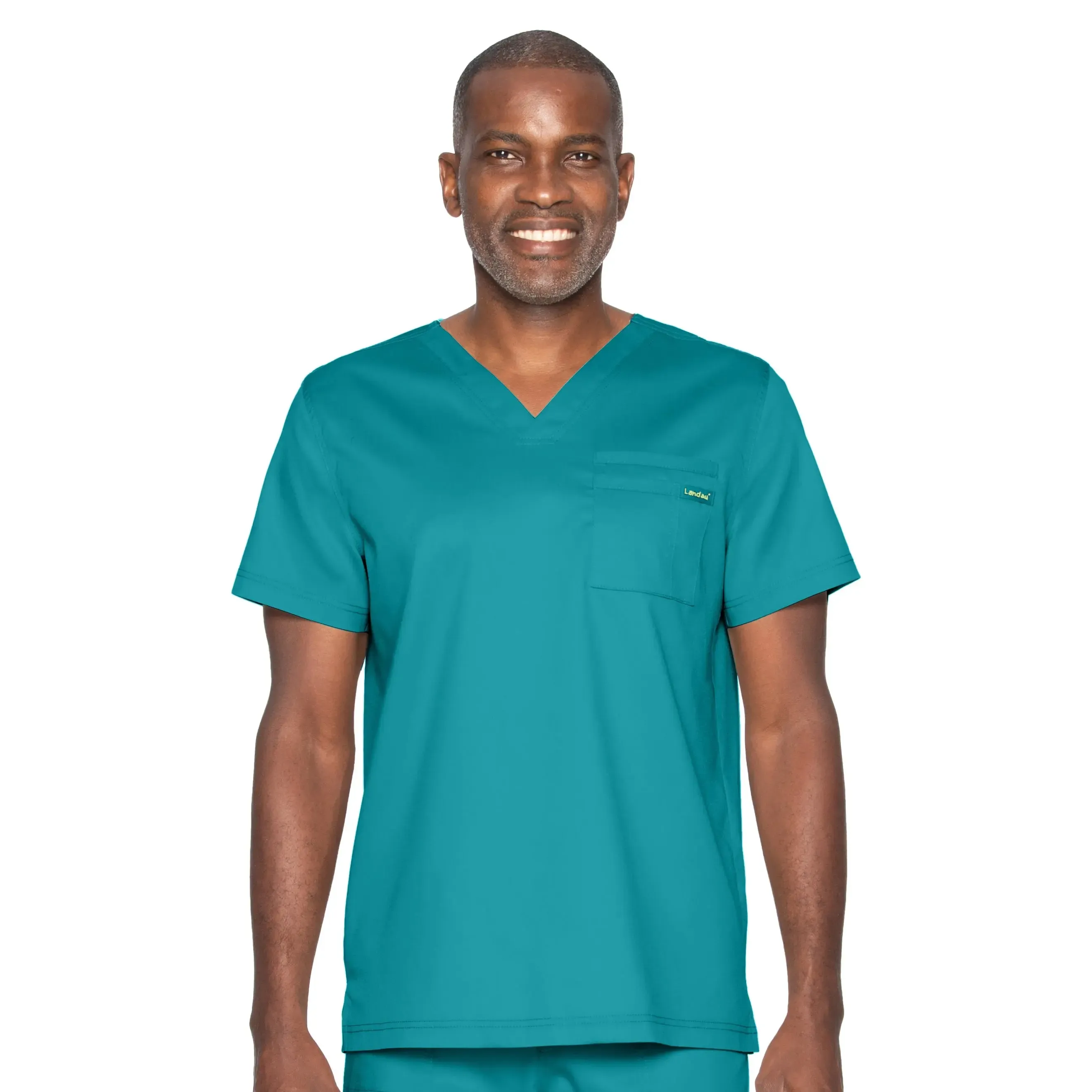 Landau ProFlex Men's 2-Pocket V-Neck Scrub Top