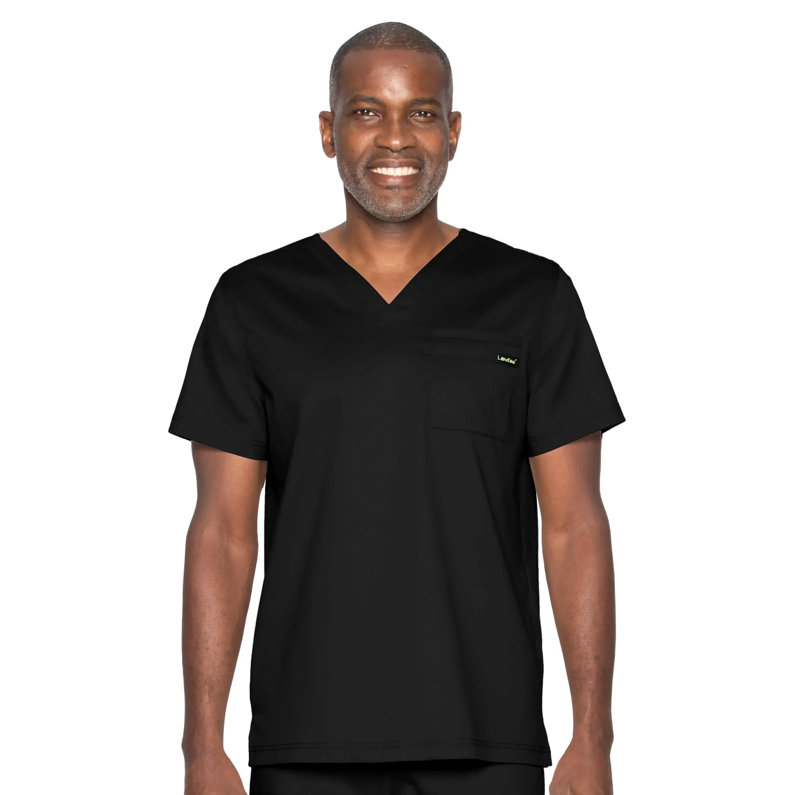 Landau ProFlex Men's 2-Pocket V-Neck Scrub Top