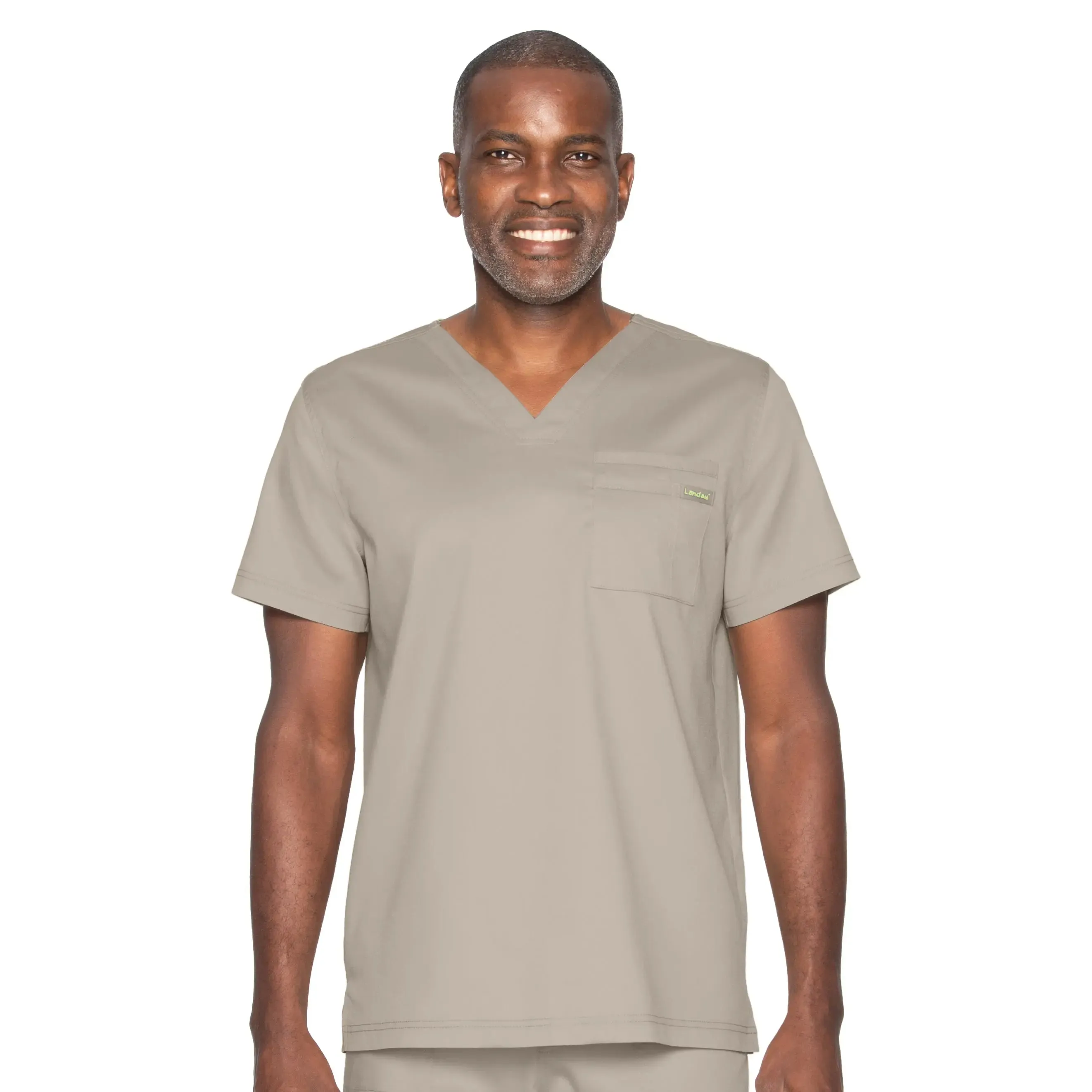 Landau ProFlex Men's 2-Pocket V-Neck Scrub Top