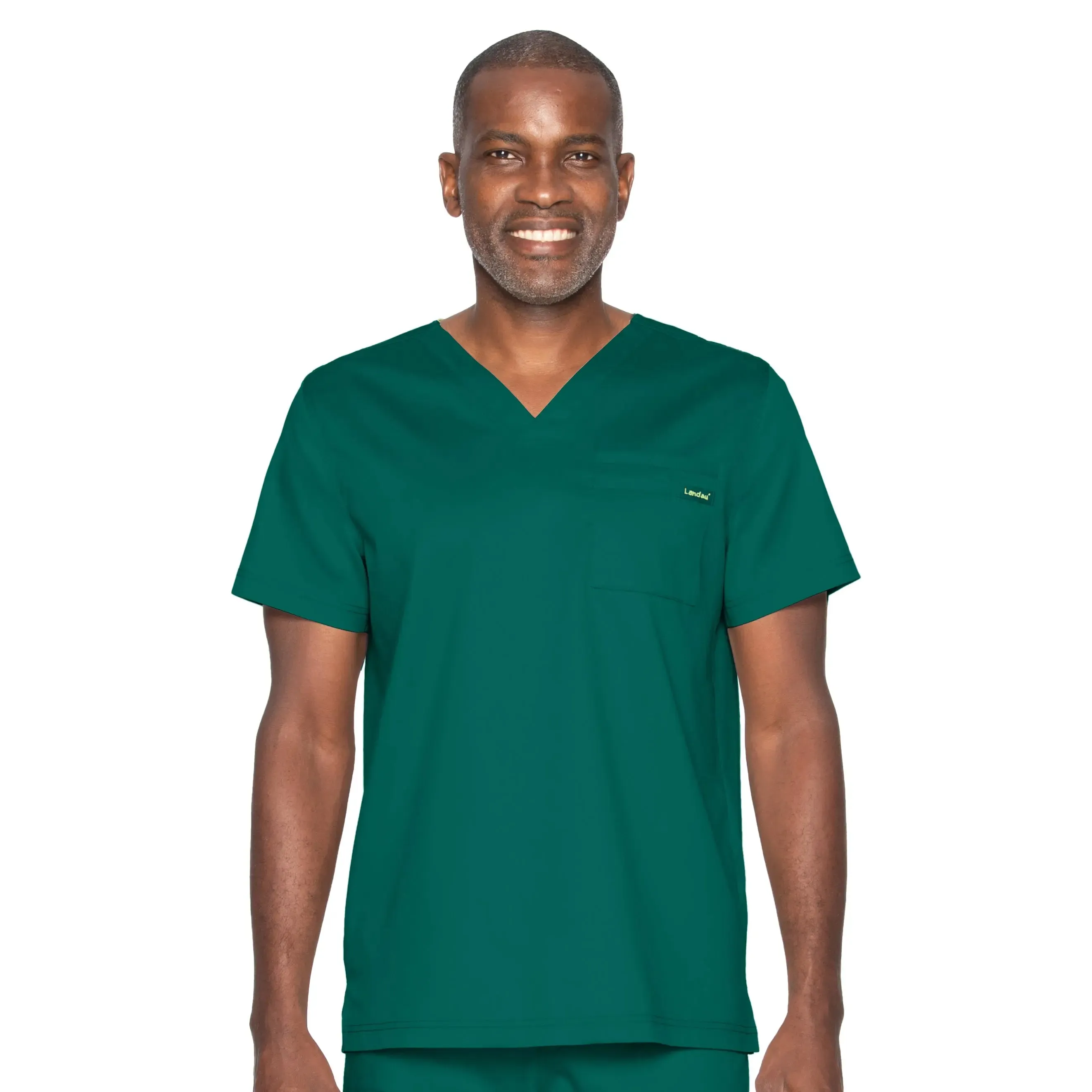 Landau ProFlex Men's 2-Pocket V-Neck Scrub Top