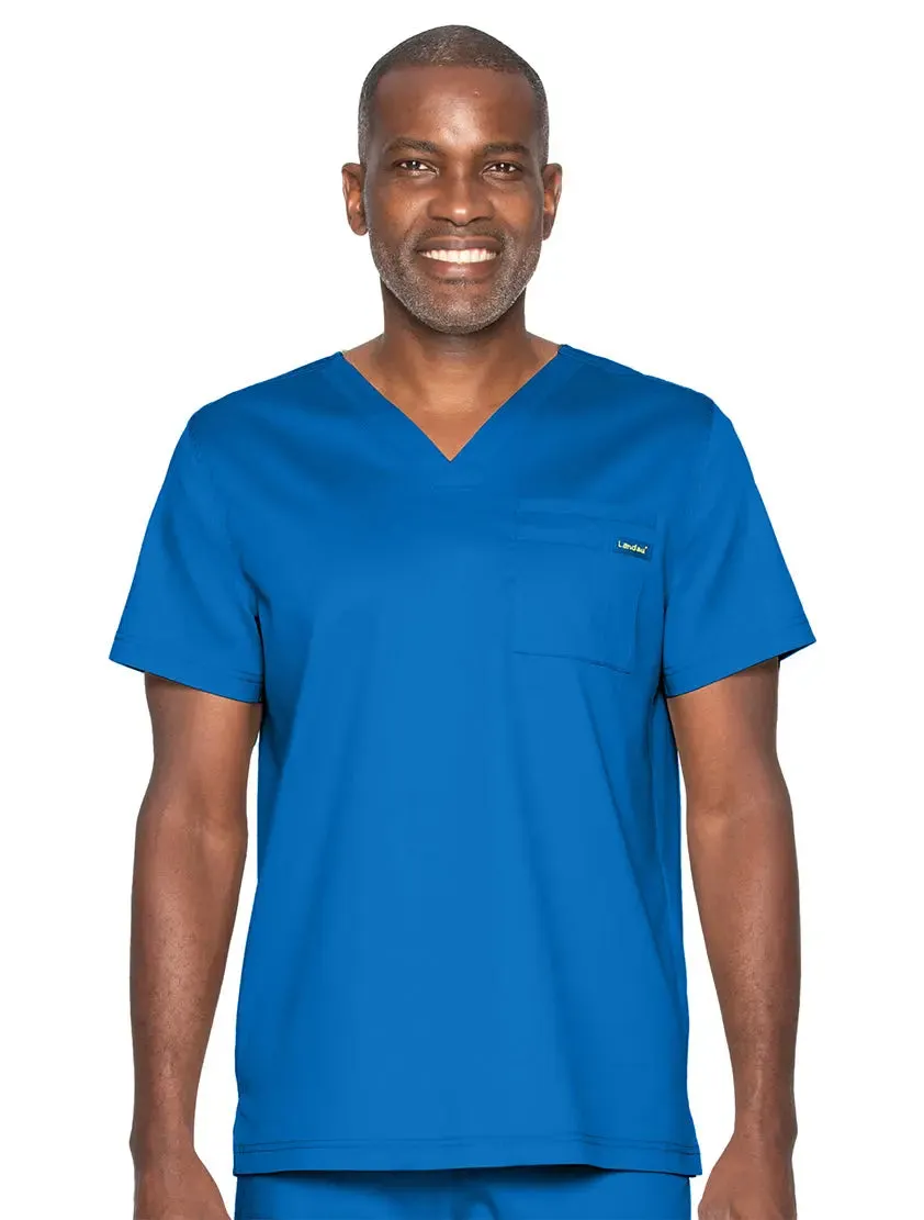 Landau ProFlex Men's 2-Pocket V-Neck Scrub Top
