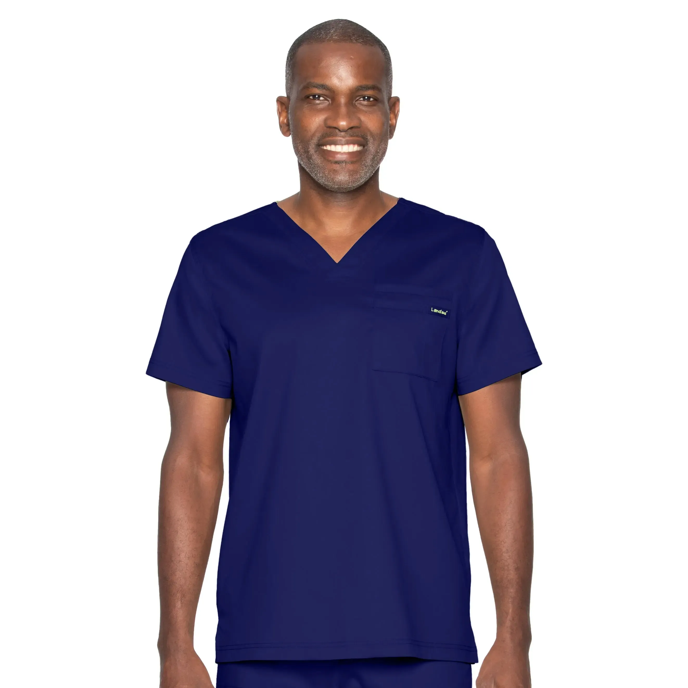 Landau ProFlex Men's 2-Pocket V-Neck Scrub Top