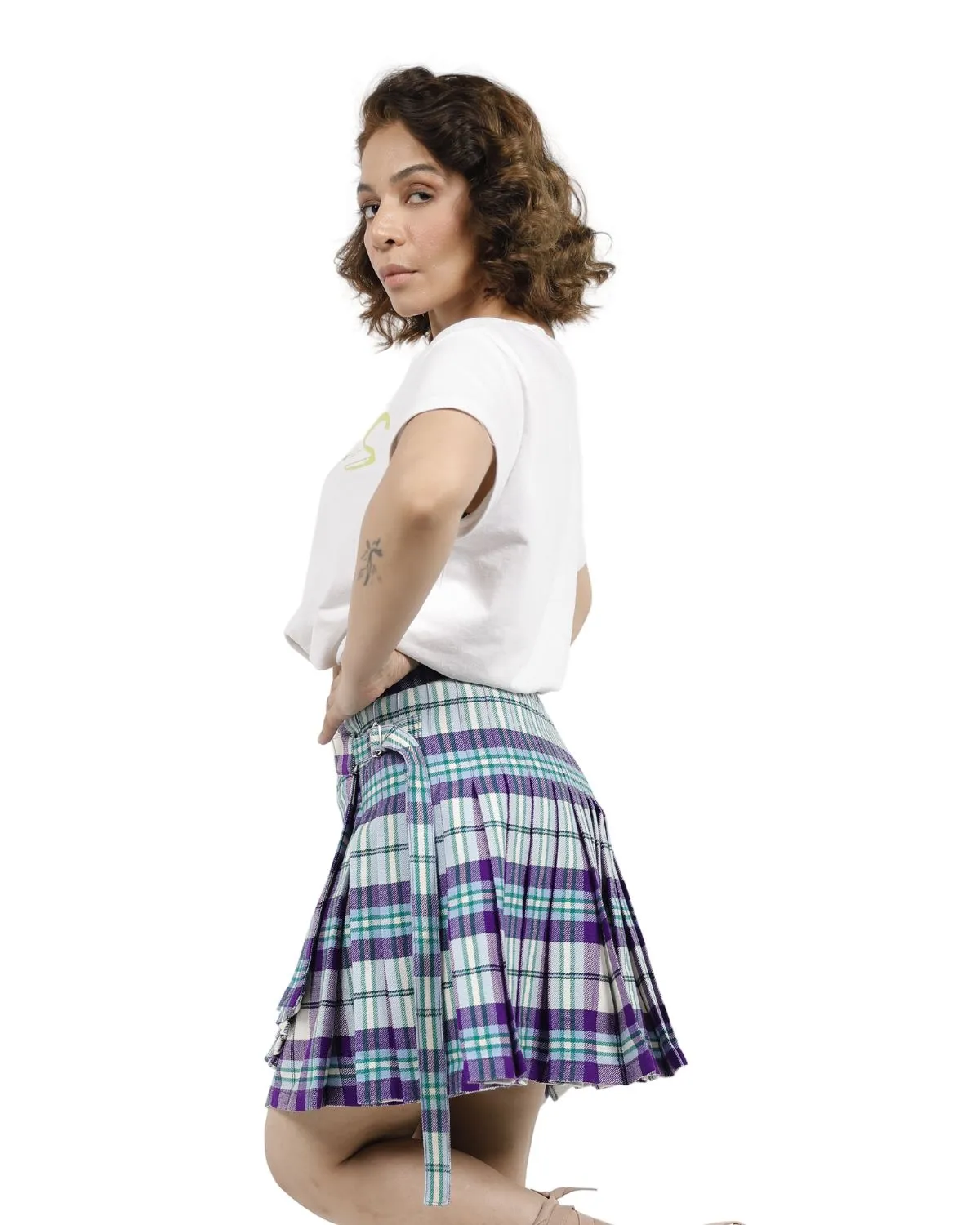 Lassie Wrap Plaid Skirt