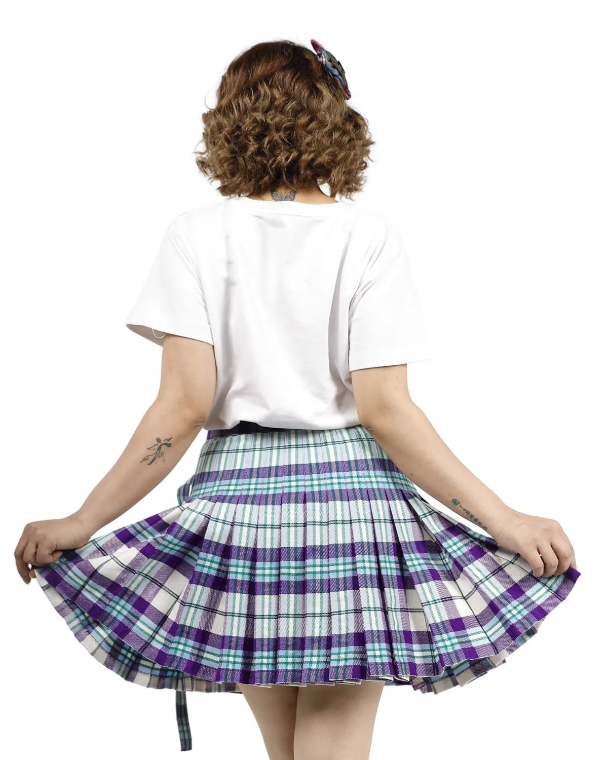 Lassie Wrap Plaid Skirt