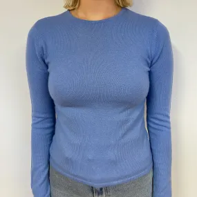 Lavender Cashmere Crew Neck Jumper Small