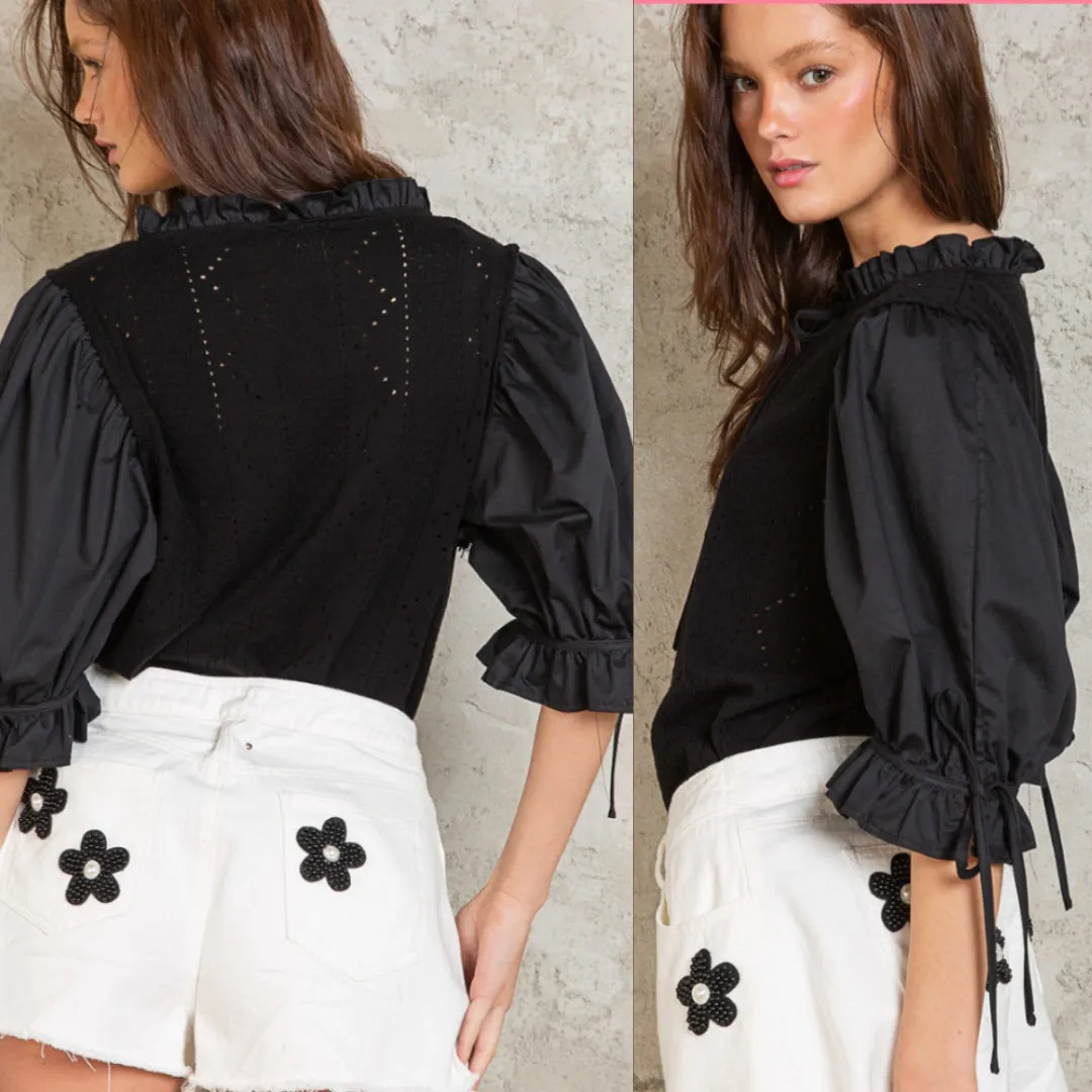 Layered Knit Top