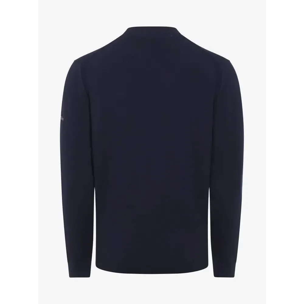 LeMieux Mens Knitted Round Neck Jumper Navy