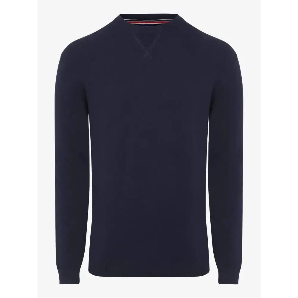 LeMieux Mens Knitted Round Neck Jumper Navy