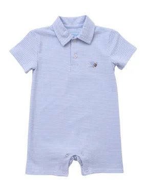 Light Blue Game Day Romper