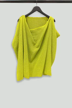 Lime Knit Cowl Shapeshifter
