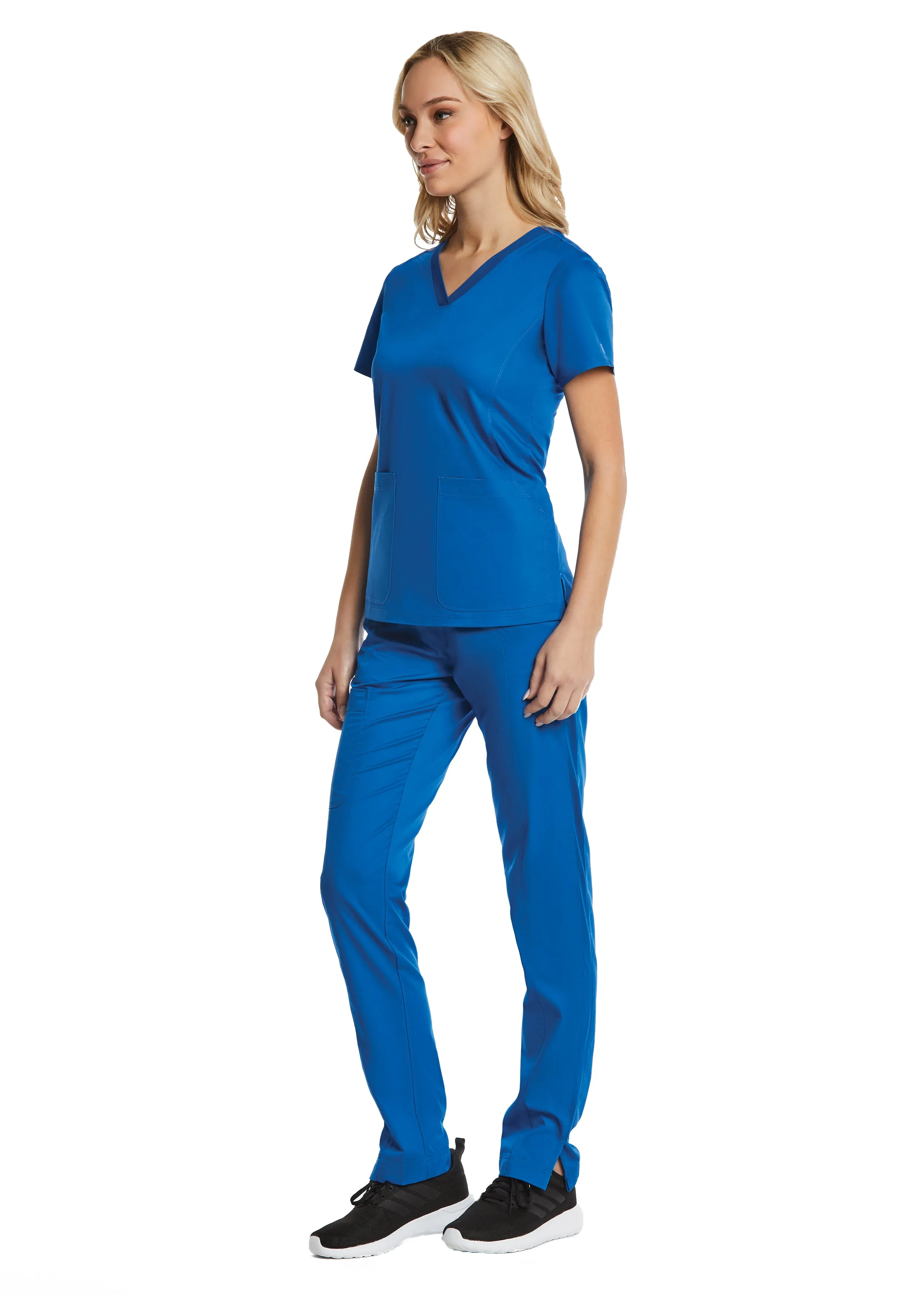 Maevn Sporty & Comfy Multi Pocket V-neck Top