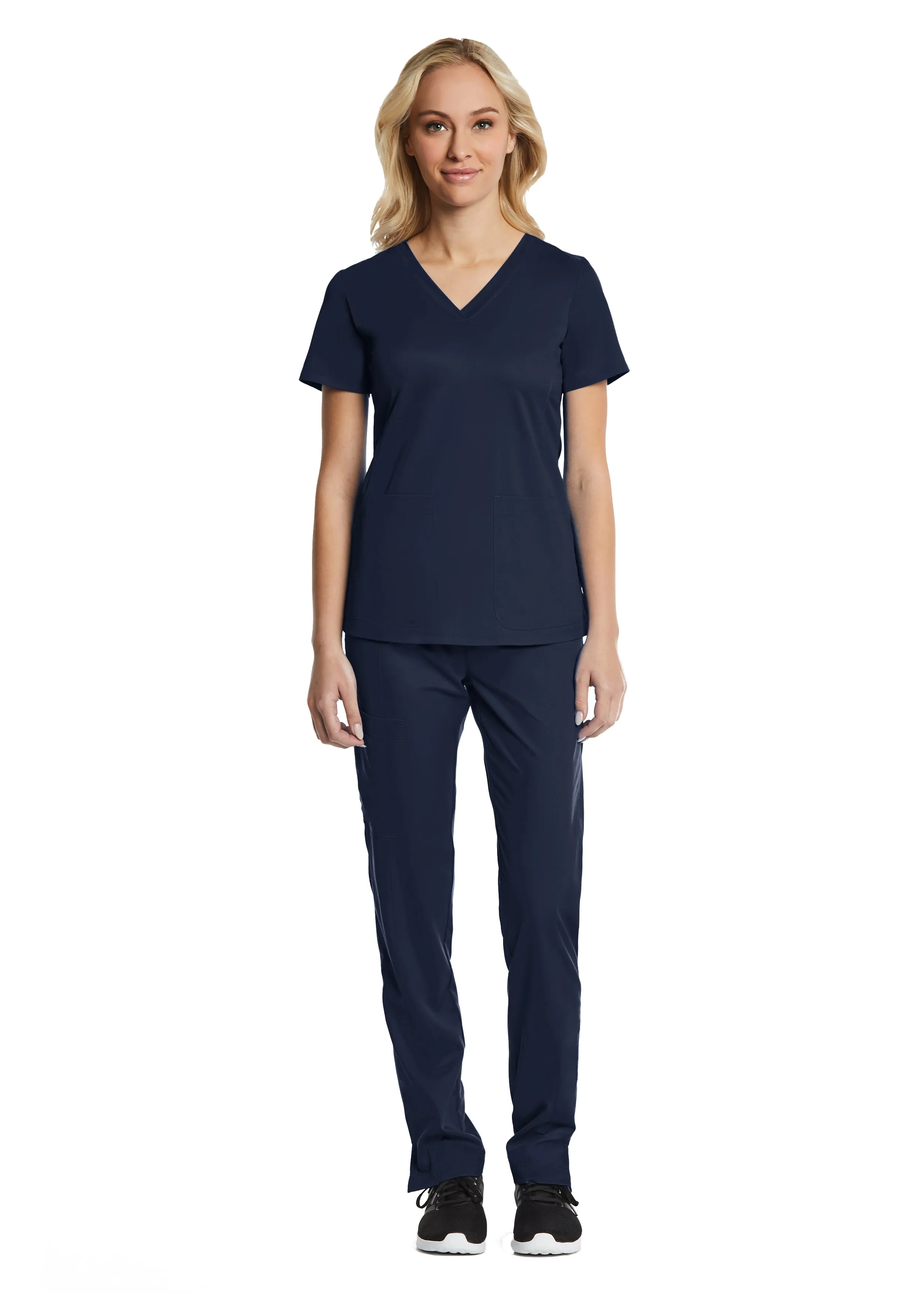 Maevn Sporty & Comfy Multi Pocket V-neck Top