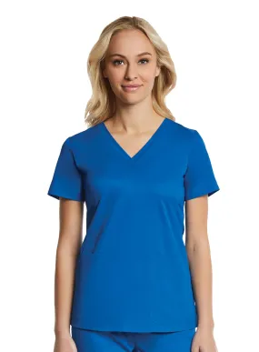 Maevn Sporty & Comfy Multi Pocket V-neck Top