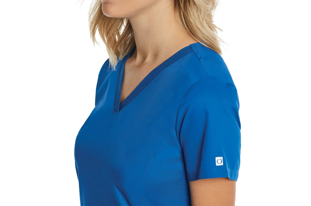 Maevn Sporty & Comfy Multi Pocket V-neck Top