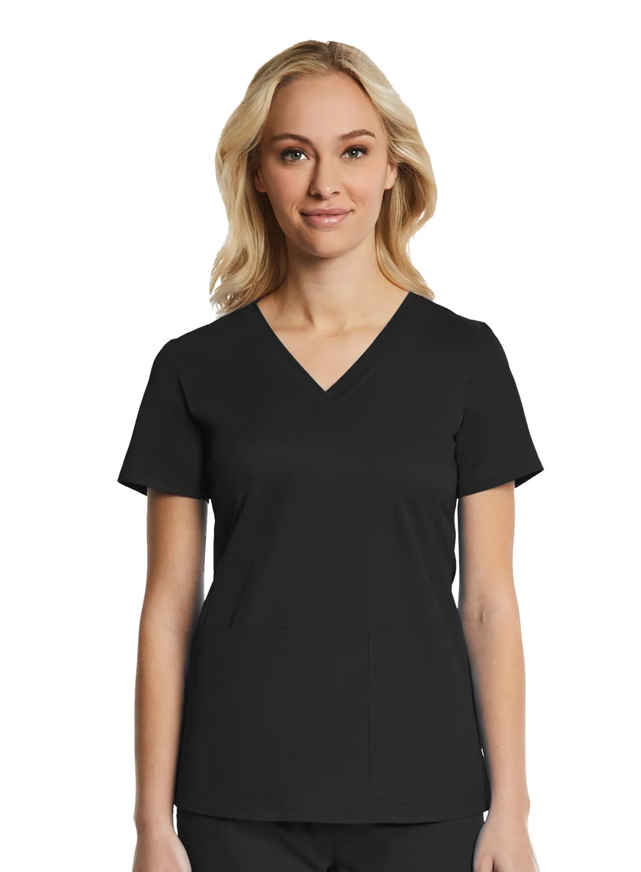 Maevn Sporty & Comfy Multi Pocket V-neck Top