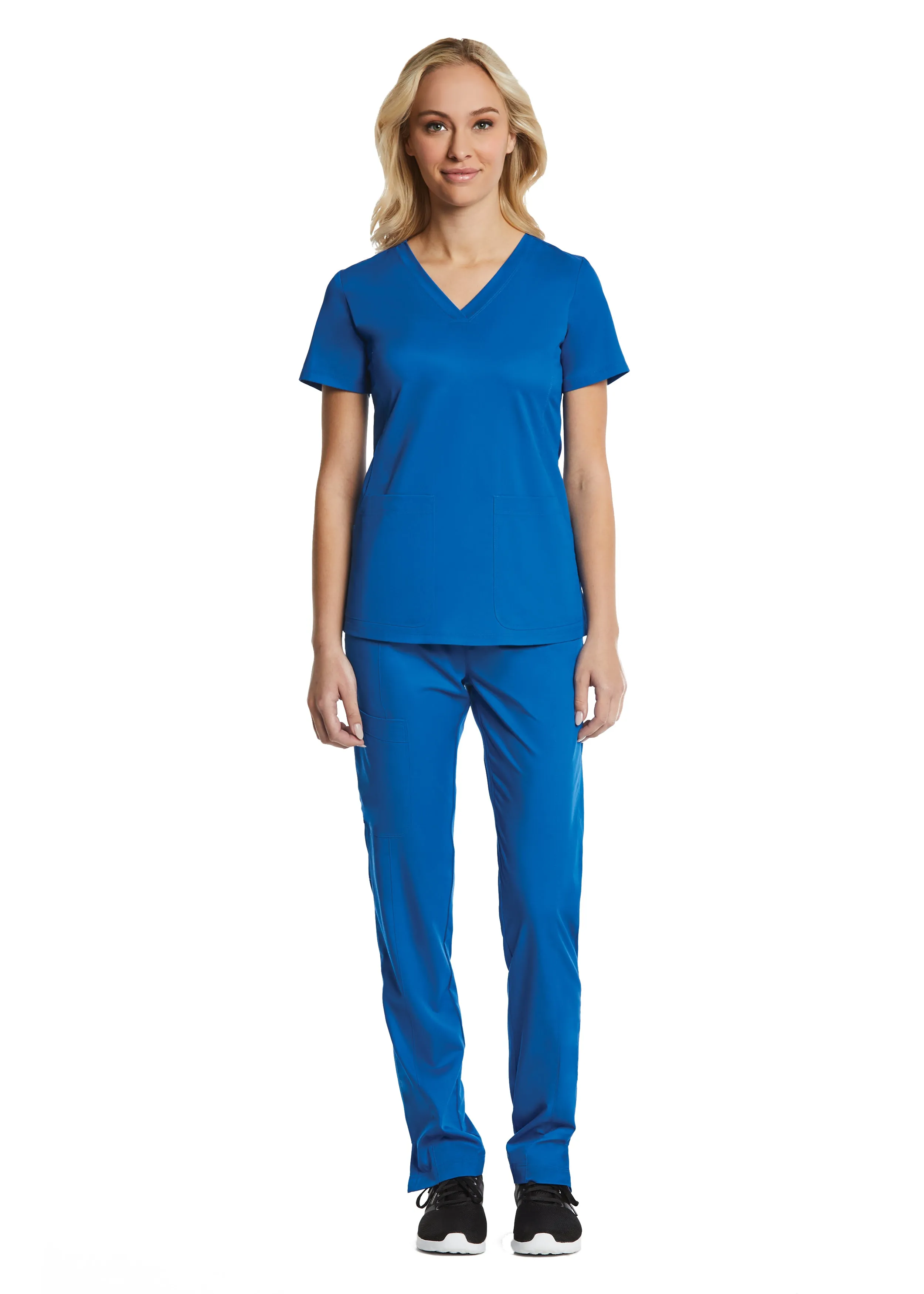 Maevn Sporty & Comfy Multi Pocket V-neck Top