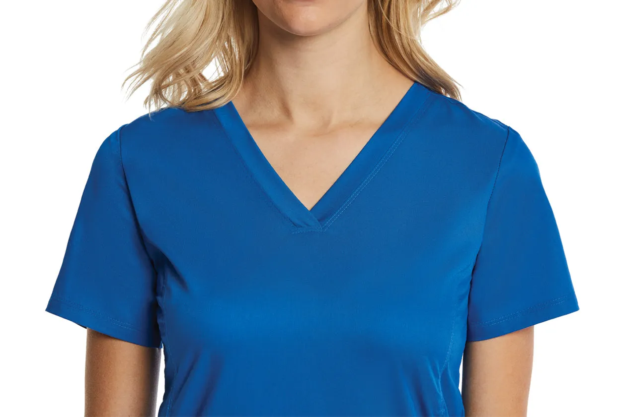Maevn Sporty & Comfy Multi Pocket V-neck Top