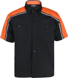 Mechanic Work Shirts Black/Orange WSM-BKOR