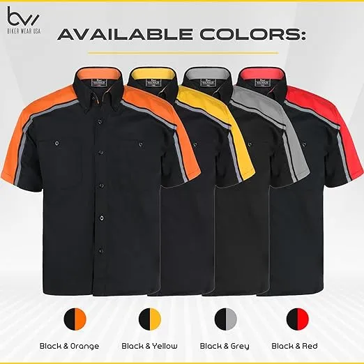 Mechanic Work Shirts Black/Orange WSM-BKOR