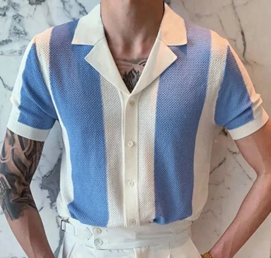 Men Classy stripped polo shirt and stripped button polo shirt